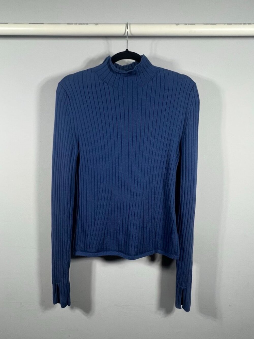 Banana Republic Sweater Womens Merino Wool Pullover Mock Neck M Ribbed Knit